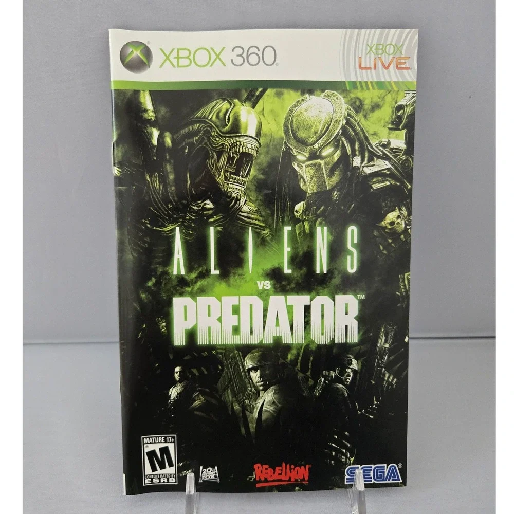 Aliens vs. Predator 2010 - Microsoft Xbox 360 - Complete CIB‎ W/ Manual TESTED